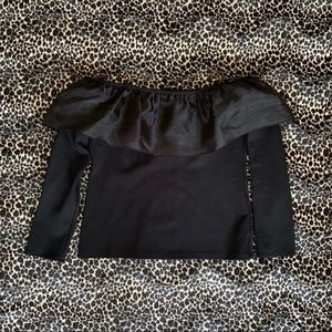 🖤Organza Ruffle Top🖤